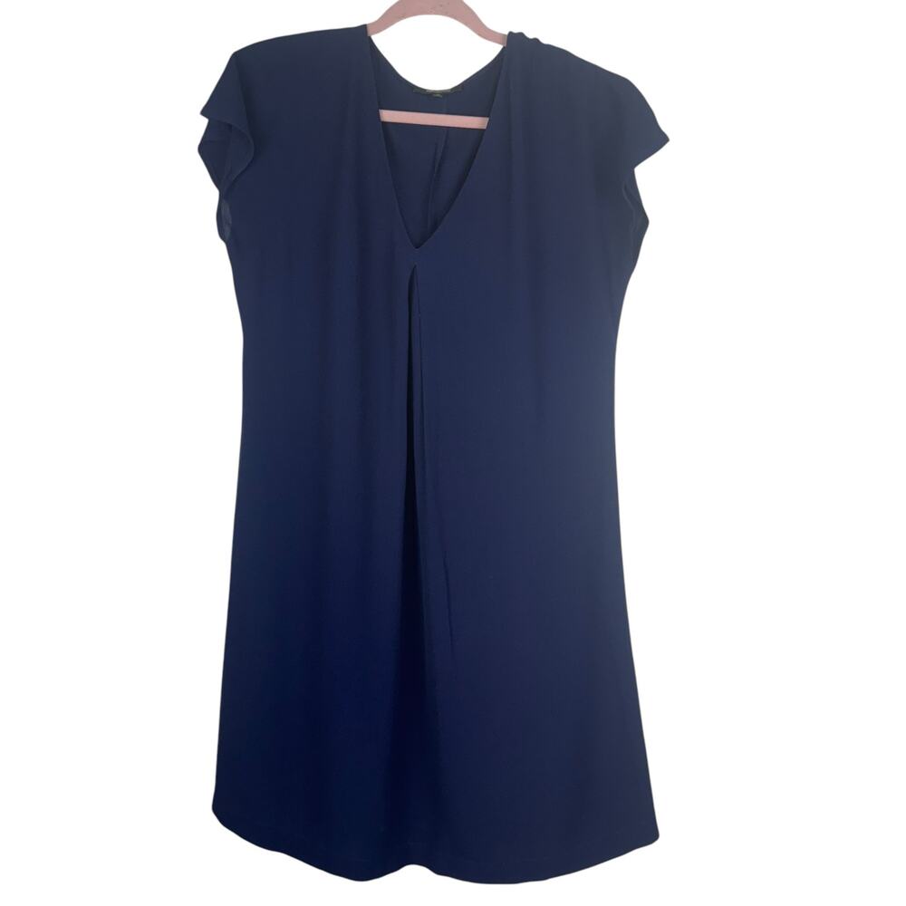 Madewell Moment Mini Dress XS Pullover Navy Lightweight‎ Business Causal Flowy
